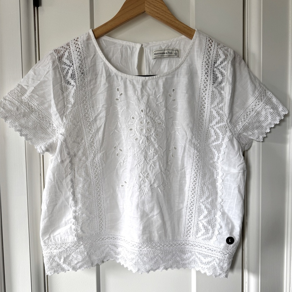 White Lace Women's Top